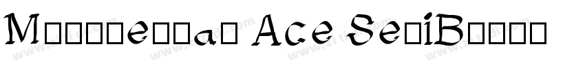 Montserrat Ace SemiB字体转换